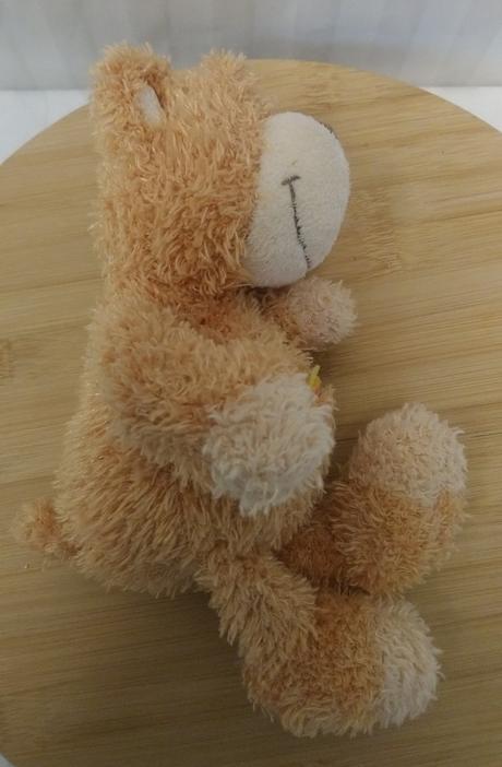 Plyšový hnedý medveď vrecko na kvetinku, nici 23cm, 