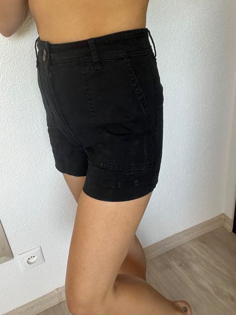 Dámske h&m čierne šortky, h&m,xs