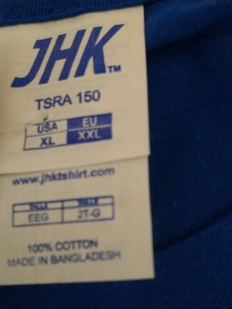 Pánske modré tričko west coast motors, jhk, xxl, xxl