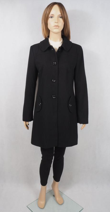 Kvalitný čierny kabát george, george,40