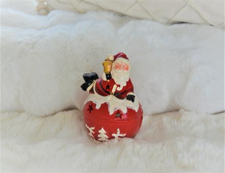 Keramický svietnik santa,