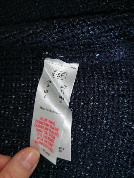 Trblietavý sveter, f&f,s