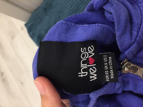 Tmavomodrá mikina tiger, xs