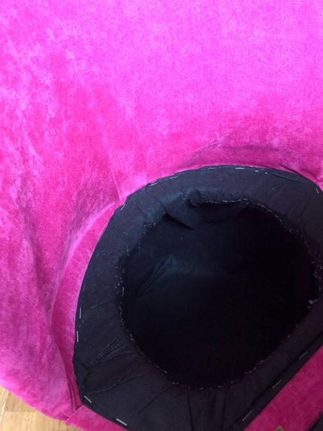 Ružová taburetka s operadlom 2x, 