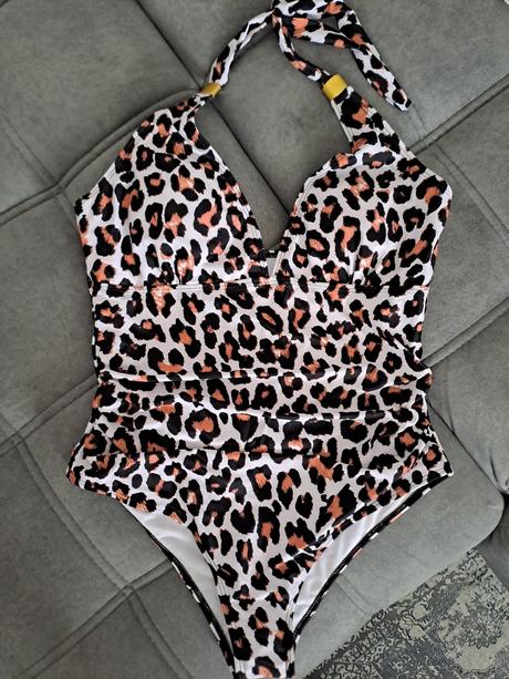 Plavky s leopardím vzorom, xl