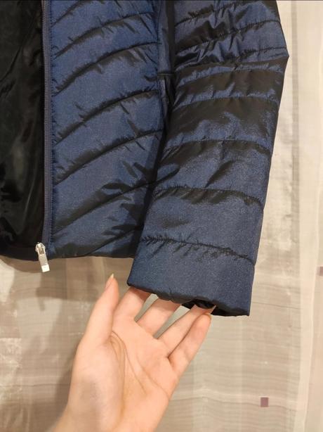 Modrá lyžiarská zimná bunda s kožušinou, mckinley,s