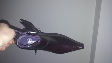 Spoločenské polčižmičky elegantné baklažánové, baťa,37