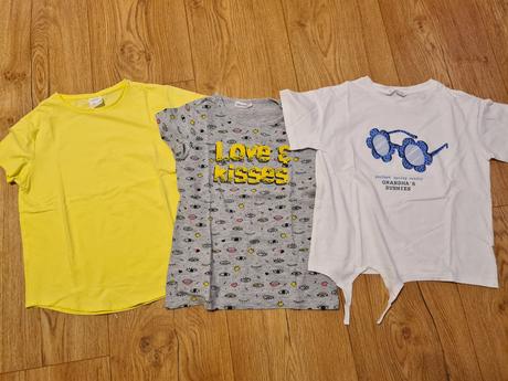 Set tričiek zara, mango, ovs, coccodrillo, zara,140