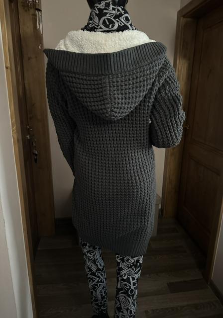 Tmavosivý svetrík s kapucňou zn. gaudi jeans, gaudi,m