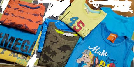 Veľ. 104  - 15 ks tričká s krát.ruk., 104–116