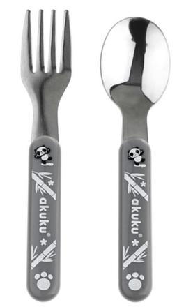 Akuku nerezový príbor šedý,