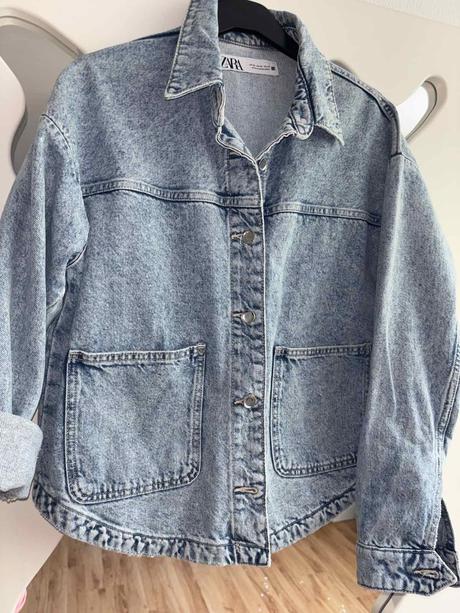 Oversized denimova bunda zara xs, zara,34 - xs