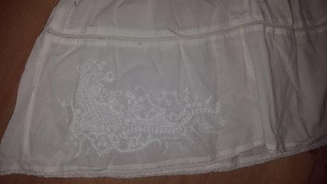Biela vyšívaná tunika/šaty, 40