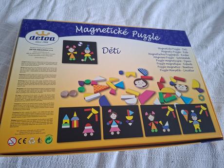 Magneticke drevenne puzzl, 