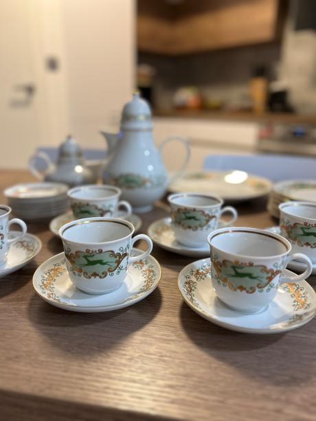 Porcelánová sada henneberg porzellan, 