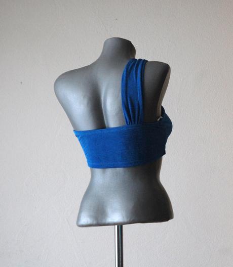 Letný asymetrický bandeau top zn.shein, xs