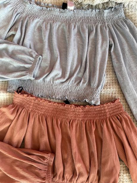 Blúzky s odhalenými ramenami, h&m,xs