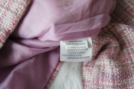 Elegantné ružové tvídové sako/blejzer zn.encadeé, xl