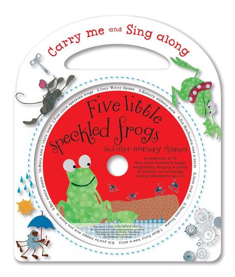 Anglická kniha s cd five little speckled frogs,