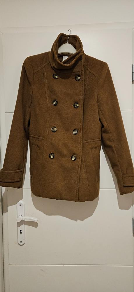 Hnedý kabát, h&m,s