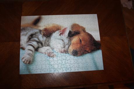 Puzzle psík a mačička 300, 