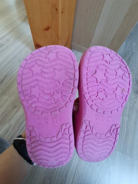 Ružové šľapky na zapínanie - 24, f&f,24