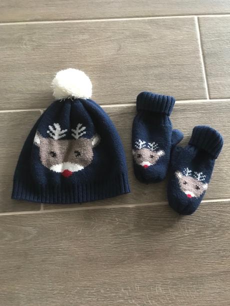 Čiapka a rukavičky, h&m,86