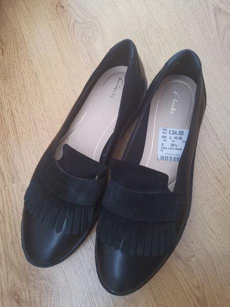 Topánky kožené, clarks,39