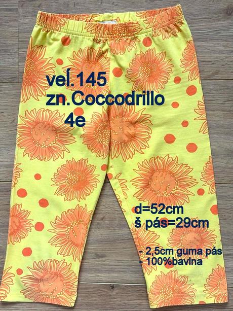 Dievčenské legíny veľ.145/11r., zn.coccodrillo, coccodrillo,146