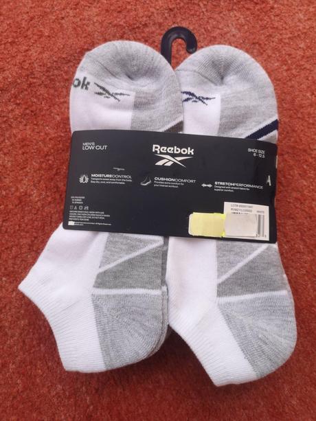 Reebok pánske ponožky 6 párov veľkosť 40 - 46, reebok,40 / 42 / 44 / 46