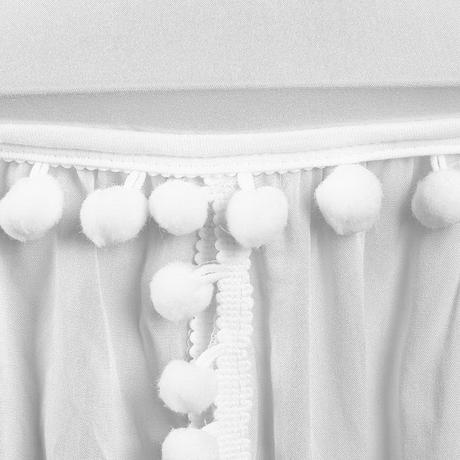 Biely baldachýn, šírka (cm): 50,dĺžka (cm): 220