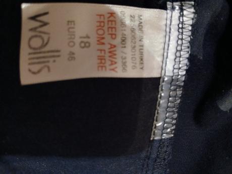 Čierne široké nohavice zn. wallis, wallis,48