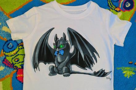 Ručne maľované tričko, 50 - 182