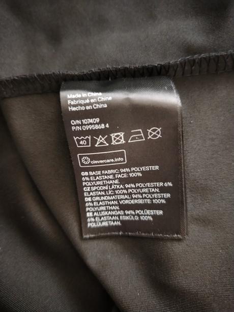 Koženková čierna sukňa, h&m,170