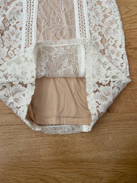 Biele čipkované šaty, tally weijl,xs