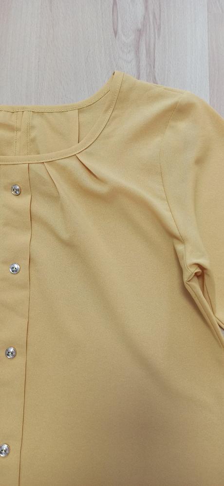 Jemná horčicová blúzka, s