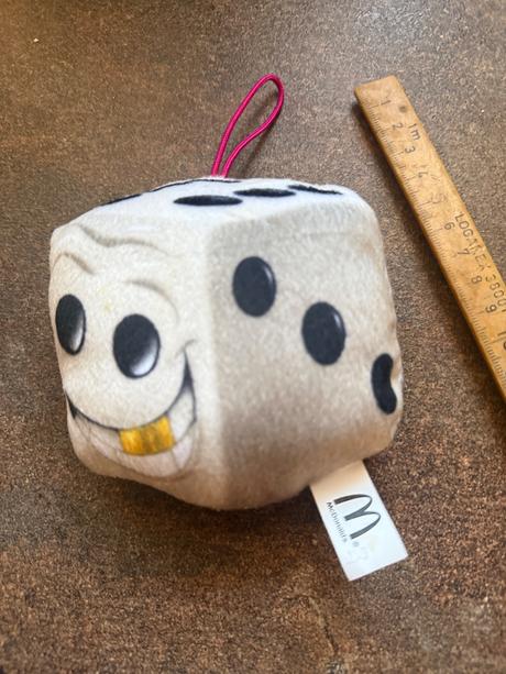 Plyšová kocka hracia kocka, 