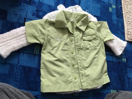 Športová košieľka s krátkym rukávom 6m decathlon, decathlon,68