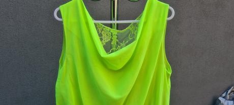 Neónovo žlté šaty na leto, 164