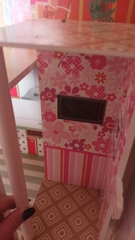 Ružový domček pre bábiky s výťahom,