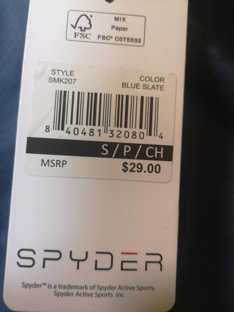 Spyder pánske tričko veľkosť s, s