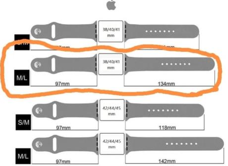 Remienok na apple watch m/l, apple