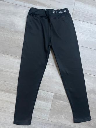 Hrubšie zateplené legínové nohavice, 140