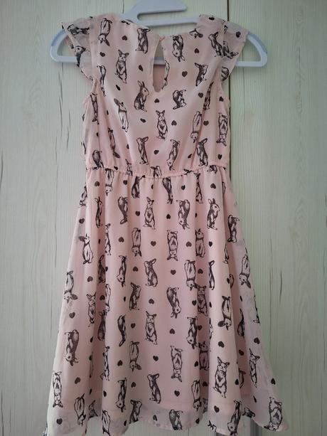 Zajacikove šaty, h&m,140