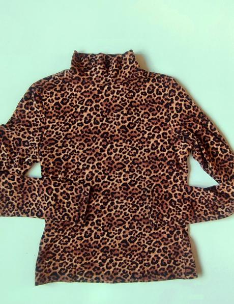 Leopardie tričko monkl, xs