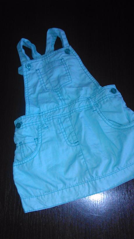 Mentolova suknicka na traky, baby,80