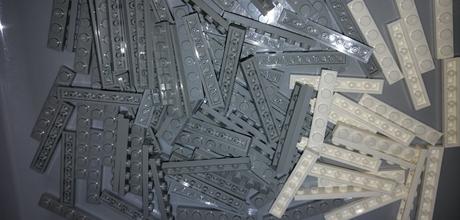 20ks stavebné kocky tenké 1x6,