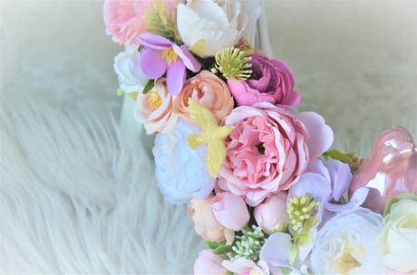 Veniec v tvare srdca s hrdličkami, 