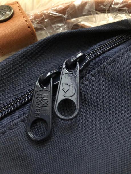 Batoh fjällräven kanken modrý s hnedými prvkami, fjällräven