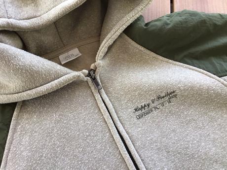 Plyšová mikinobunda s kontrastnymi rukávmi, zara,164